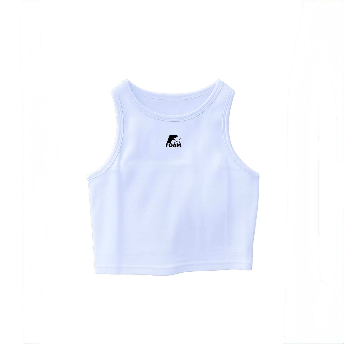 Star Cropped Ribbed Tank Top