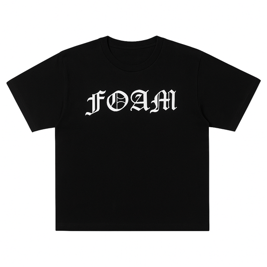 Old English Black Tee